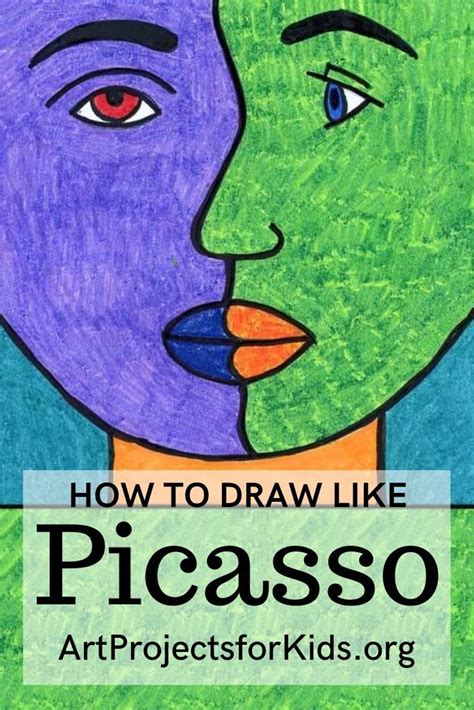Easy Picasso Art Project Tutorial Video And Picasso Coloring Page Artofit