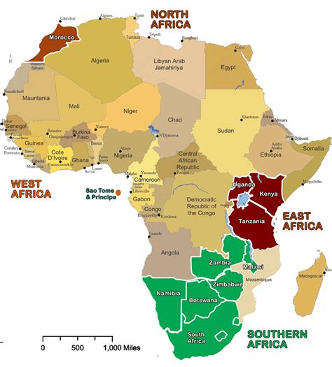 Maps Of Africa With Links To African Countries And Tourist Attractions