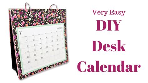 Diy Desk Calendar Mixed Up Craft
