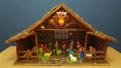 How To Make Christmas Crib Diy Nativity Scene Easy And Simple Home
