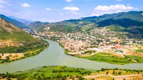 The Rivers Mtkvari And Aragvi Stock Image Image Of Georgia Beauty