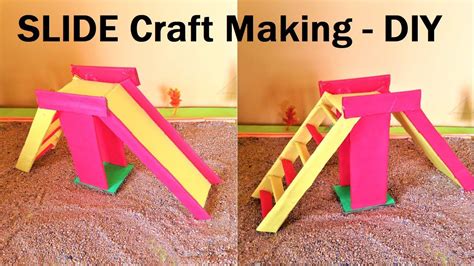 Park Model Slide Making Craft Ideas Using Cardboard For School Kids