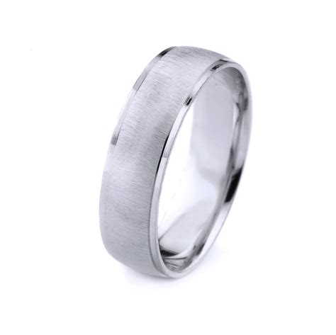 Platinum Mens Wedding Band With Cross Satin Finish And Cut With Regard To Men039s Wedding Bands With Crosses 