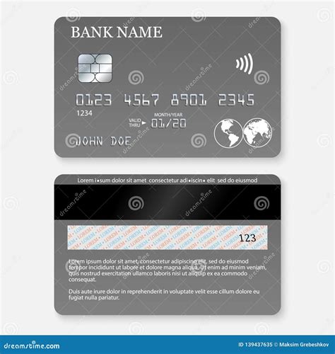 Realistic Detailed Credit Card Editorial Image Illustration Of Bank