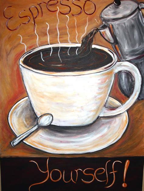 The Modern Artist Coffee Art Coffee Home Decor Espresso Paintings