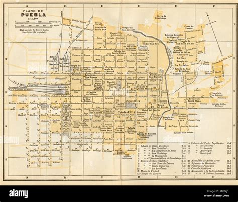 Plano de Puebla México Mapa de la ciudad Ciudad Localidad plan
