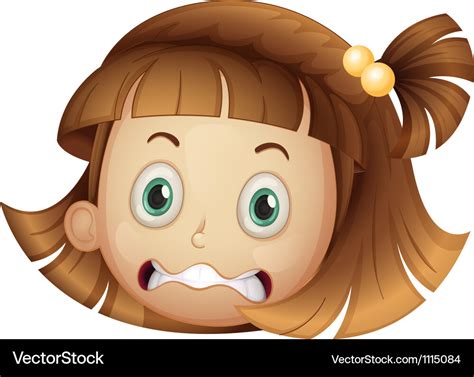 Scared Girl Clipart Face