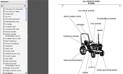 Kubota Tractor B1550e B1550 E Parts Instructions Manual Pdf Downl
