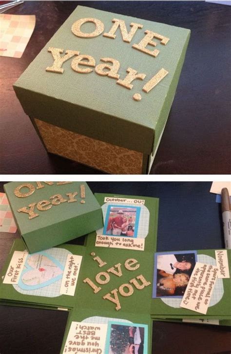 The Exploding Box For One Year Anniversary More Bf Ts Diy Ts For