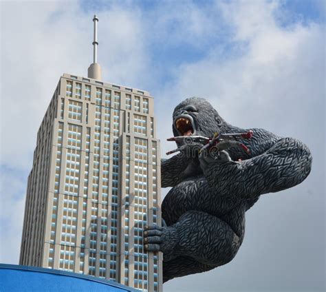 Giant King Kong On Empire State Building Editorial Stock Image Image