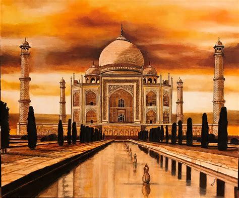 Taj Mahal By Catherine Colosimo Newport Brushstrokes Fine Art Inc