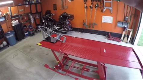 Harbor Freight Motorcycle Lift Table Youtube