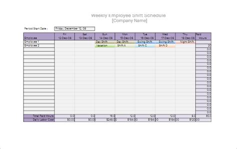31 Daily Work Schedule Templates Free Pdf Excel Word Download