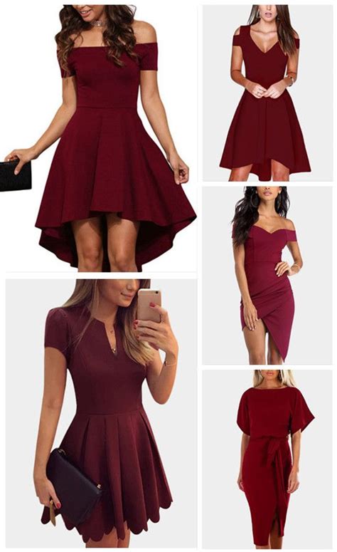 Beautiful Burgundy Dresses To Wear To A Wedding As A Guest Yoins