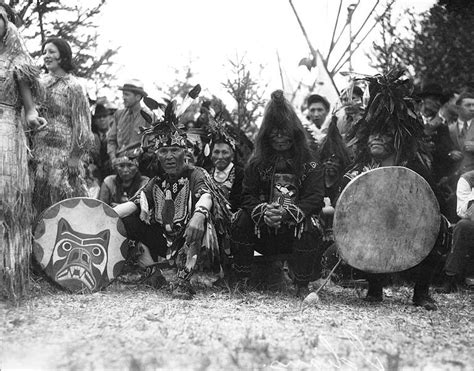 Indians In Ceremonial Costume Seattle 1931 Uw Library American