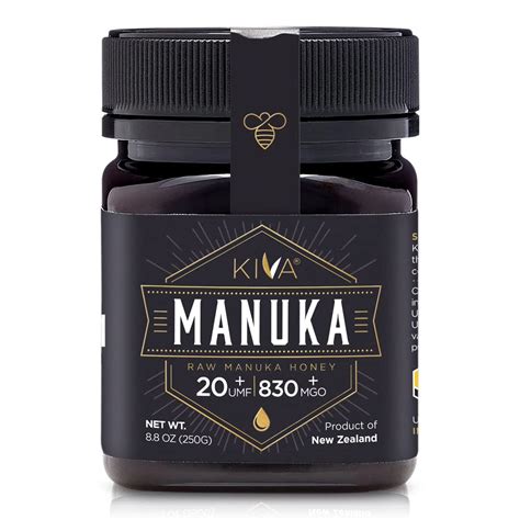 Buy Kiva Raw Manuka Honey Certified UMF 20 MGO 850 100 Pure