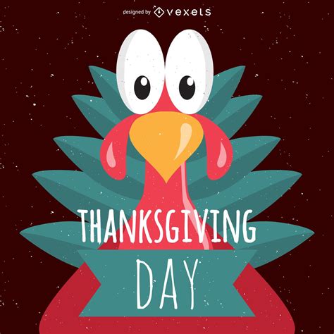 Thanksgiving Turkey Poster Vector Download