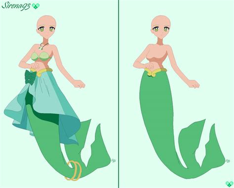 Mermaid Princess Rina Base By Sirena93 On Deviantart