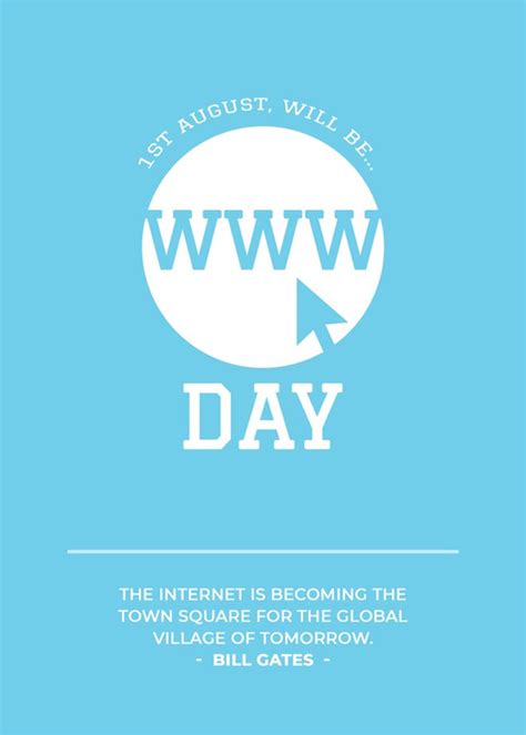 World Wide Web Day Template In Psd Download