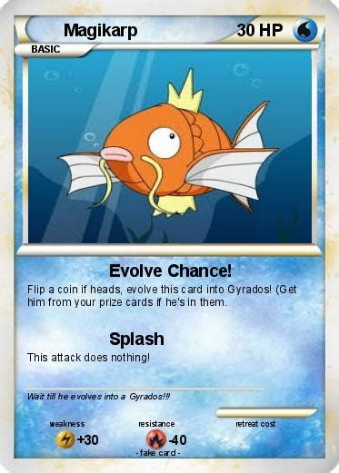 Pokémon Magikarp 472 472 Evolve Chance My Pokemon Card
