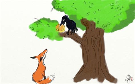 Le corbeau et le renard maître corbeau, sur un arbre perché, tenait en son bec un fromage. Le Corbeau et le Renard ~ en Argot par Pierre Perret - Pierre Ferru - Choses diverses & variées