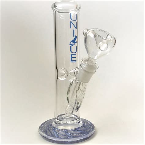 Unique Glass 8 Straight Tube Bong Kings Pipes