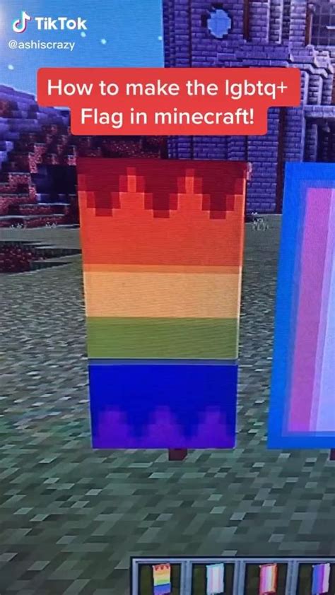 How To Make An Lgbtq Flag In Minecraft Video Cool Minecraft