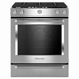 Pictures of White Gas Range With Black Top