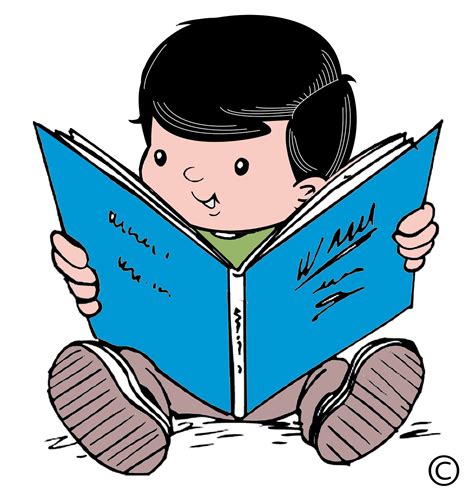 Child Reading Kids Reading And Thinking Clipart Free Wikiclipart