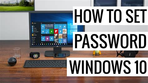 How To Set Password On Windows 10 Youtube