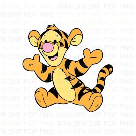 Baby Tigger 3 Winnie The Pooh Svg Dxf Eps Pdf Png Cricut Etsy