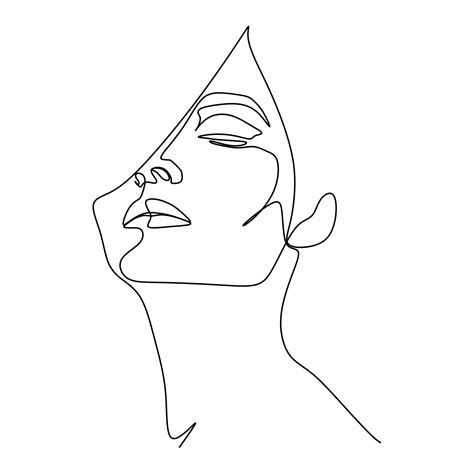 Single Continuous Line Drawing Of Young Beauty Fashionable Sensual