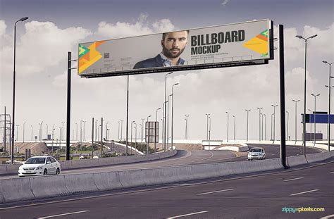 Free Roadside Billboard Mockup Branding Mockups