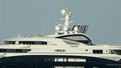 the super yacht with a priceless piece of art in majorca
