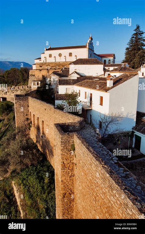 Spain Andalusia White Village Of Ronda Its Walls Stock Photo Alamy