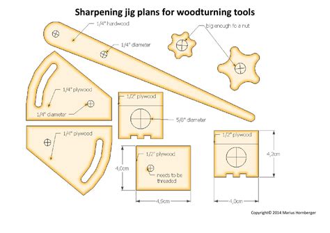 I have researched many different jigs on the market. fingernail grind oneway wolverine style lathe gouge sharpening jig plans | Wood turning, Wood ...