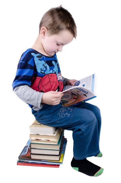 Sitting Boy Reading Book Transparent Png Download Free Psd Templates