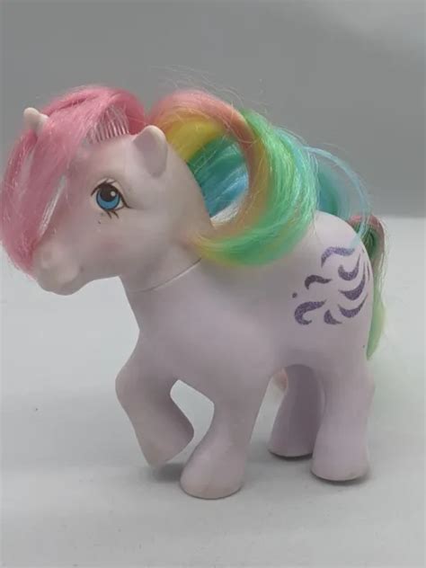 Vintage My Little Pony G1 1984 Windy Rainbow Pony Glitter Unicorn Mlp