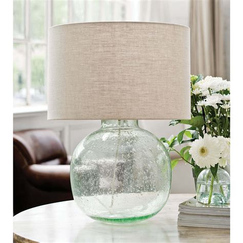 green recycled glass table lamp 546 00 peach tree designs