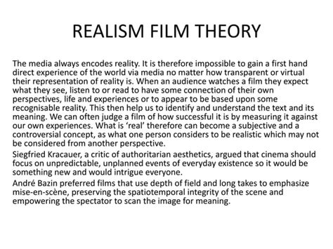 Film Theory Ppt