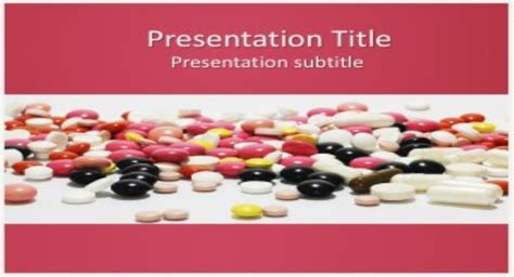Medications Free Powerpoint Template And Background