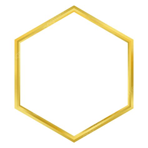 Hexagonal Gold Frame Png Picture Simple Hexagon Frame Gold Frame