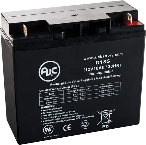 Accessories And Supplies Vision Cp12180 12v 18ah Sealed Lead Acid Battery