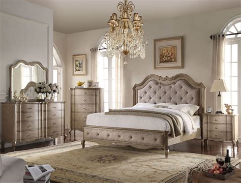 Love the brown earth tone. ACME Chelmsford Beige and Antique Taupe Bedroom Set ...