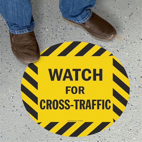 Watch For Cross Traffic Sign Sku Sf 0206