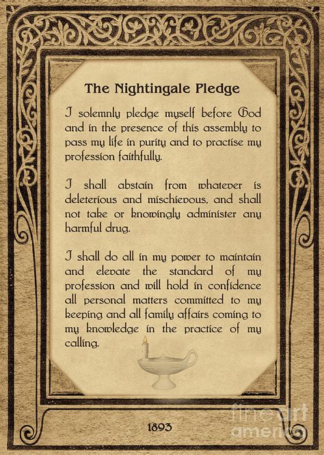 The Florence Nightingale Pledge 1893 Mixed Media By Olga Hamilton