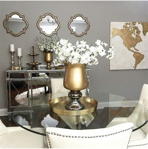 Gold And Silver Gold Dining Room Gold Living Room Decor Silver