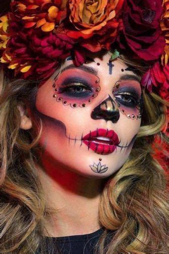 36 Best Sugar Skull Makeup Of This Season Unique Halloween Makeup Halloween Makeup Halloween