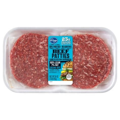 Kroger® Homestyle 937 Lean Ground Beef Patties 4 Ct 48 Oz Ralphs