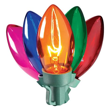 Home Accents Multi Colour And Clear C9 Replacement Christmas Light Bulb